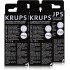 Lot de 3 boîtes de pastilles détergentes - Krups - Chaque boîte contient 10 pastilles de 1,5 g.