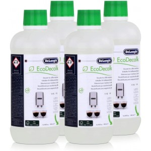Lot de 4 flacons (3x500ml) Ecodecalk DeLonghi pour machine à café 5513296041 (Lot de 4)