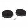 Lot de 2 filtres à charbon MCEF02 (19,4 x 3 cm) pour hotte AEG - Electrolux