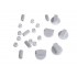 Universeel - kit de 5 boutons blanc universels - 228600066 - 3582286000662