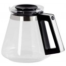 Melitta Verseuse en Verre Graduée, Capacité 1,25 Litre, Pour Cafetières à Filtres Aroma Signature DeLuxe Black, Noir/Argent