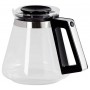 Melitta Verseuse en Verre Graduée, Capacité 1,25 Litre, Pour Cafetières à Filtres Aroma Signature DeLuxe Black, Noir/Argent