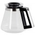Melitta Verseuse en Verre Graduée, Capacité 1,25 Litre, Pour Cafetières à Filtres Aroma Signature DeLuxe Black, Noir/Argent