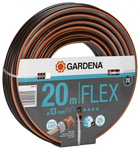 Gardena Tuyau de Comfort FLEX 13 mm (1/2 Pouce), 20 m: Tuyau de jardin flexible et flexible avec profil de poignée de puissance,