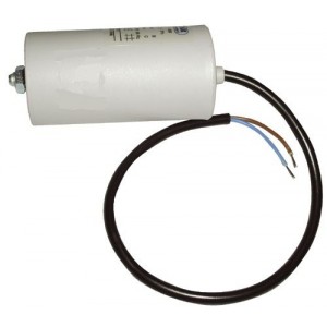 Condensateur electrol avec fil pour Lave-linge CONSTRUCTEURS DIVERS 60uf 450v 45843