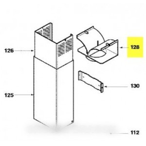Déflecteur hotte recyclage pour Hotte BRANDT 74X6999