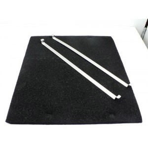Filtre à charbon 263x310mm + fixations pour Hotte DE DIETRICH 74X4364