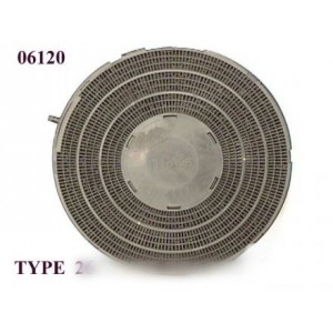 Filtre rond a charbon actif type 26 pour Hotte WHIRLPOOL 481281718528