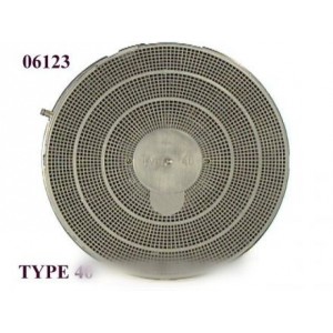 Filtre rond à charbon actif type 40 pour Hotte WHIRLPOOL 06123