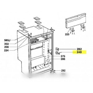 INSERT DE SERRURE AVEC LUMIERE POUR RÉFRIGÉRATEUR DOMETIC