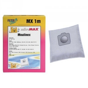 Sac non tissé(x4) + 1 filtre pour Aspirateur MOULINEX FL0016-K