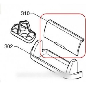Porte compartiment beurre pour Réfrigérateur ARTHUR MARTIN ELECTROLUX 227505902