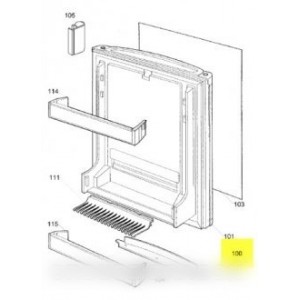Porte avec joint pour Réfrigérateur ELECTROLUX 207011909