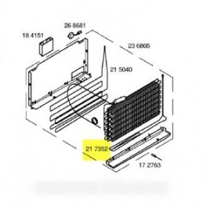 Résistance de dégivrage bac 60 w 230 v pour Réfrigérateur, Congélateur SIEMENS 217352