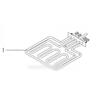 Résistance grill pour Four KUPPERSBUSCH 7363350