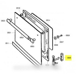 Support Charnière pour Four BOSCH 00267758