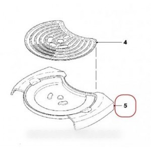 Support grille inox pour Cafetière PHILIPS 422225942320