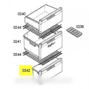 Tiroir inférieur produits congelés pour Réfrigérateur BOSCH 00477244