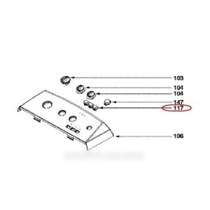 Interrupteur pour Lave-Linge VEDETTE 52X2552