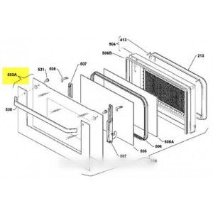 Vitre de porte extérieur pour Four ELECTROLUX 315696110