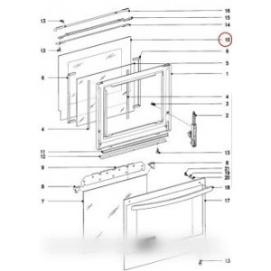 Vitre de porte pour Four MIELE  5146590