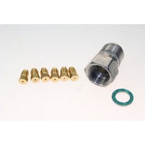 Jeu injecteurs gaz naturel + raccord pour Cuisinière BOMPANI 38822