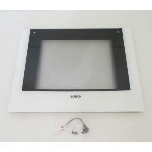 Vitre de porte extérieure blanche pour Four BOSCH 00472472