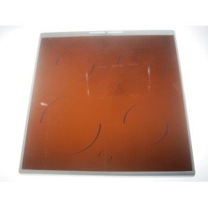 Table vitroceramique encadrement blanc pour Cuisinière FAURE 3970513101