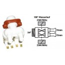 electrovanne 2 voies 180° dia 15 mm pour lave linge WHIRLPOOL
