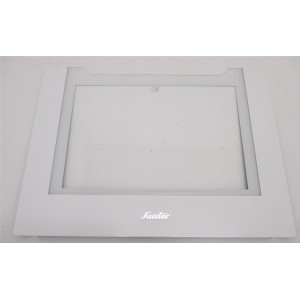 Glace de porte extérieure blanche pour Four FAGOR BRANDT 70X1690