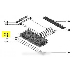 Filtre anti-graisse en métal pour Hotte DE DIETRICH 77X8771