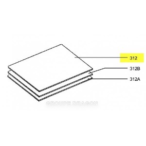 Vitre intérieure pour Four AEG 3301525014