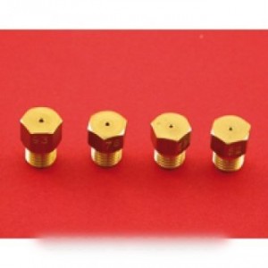 Jeu injecteurs gaz butane avec tétine et raccord coude pour Cuisinière SELECLINE 38826
