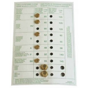 Jeu d'injecteurs butane pour Cuisinière SILTAL 39615
