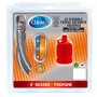 TUYAU DE GAZ INOX BUTANE - PROPANE DE 2 MÈTRES POUR CUISINIÈRE INDESIT