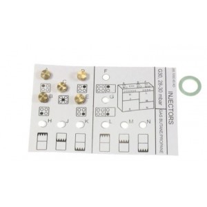 Kit injecteurs gaz butane pour Cuisinière BEKO 4431930003