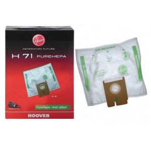 Lot de 4 Sacs pure hepa h71 pour Aspirateur HOOVER 35601069