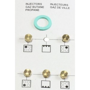 Kit injecteurs butane pour Cuisinière BEKO 4431910054