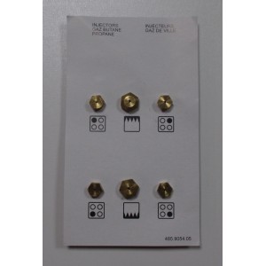 Kit d'injecteurs gaz butane pour Plaque de cuisson BEKO 4490910032