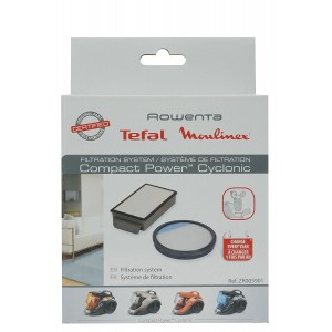 Kit filtration cassette fltre + mousse pour Aspirateur ROWENTA ZR005901