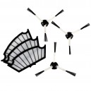 PACK 3 FILTRES MOTEURS + 3 BROSSES LATÉRALES ADAPTABLES SUR iROBOT ROOMBA