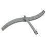 MOULINET SUPÉRIEUR + TUBE + CLIPS CHASSIS BASE MIDEA POUR LAVE-VAISSELLE BRANDT - THOMSON - DE DIETRICH