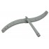 MOULINET SUPÉRIEUR + TUBE + CLIPS CHASSIS BASE MIDEA POUR LAVE-VAISSELLE BRANDT - THOMSON - DE DIETRICH