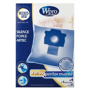 Sacs aspirateur 4 sacs + 1fm compatible silence force pour Aspirateur WHIRLPOOL 481281719426