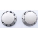 LOT DE 2 MANETTES METALLISEES POUR FOUR KÜPPERSBUSCH