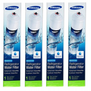 Lot de 4 filtres à eaux originaux pour réfrigérateur américain Samsung