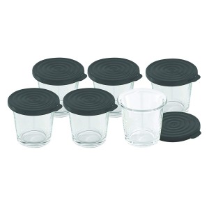 Lot de 6 Verrines avec couvercle pour Robot multifonction cookeo MOULINEX XA606000