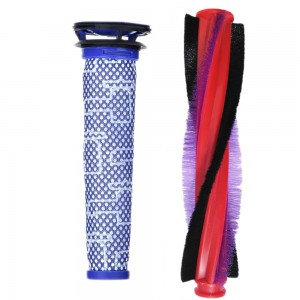 Kit filtration pour aspirateur à main Dyson DC62 SV06 SV03 V6 V7 V8  rouleau 185mm filtre lavable