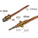 thermocouple 490mm pour table de cuisson DE DIETRICH