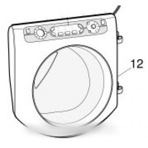 Hublot complet pour Lave-linge Hotpoint - Ariston AQL C00276169